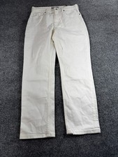 Everlane Jeans Women's Pants Size 29 White Denim Pockets High Rise Straight Legs