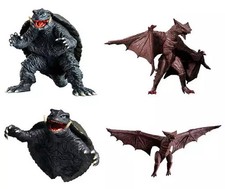 Gashapon HG Gamera I Set 4 Collectible Figures including Gamera and Gyaos