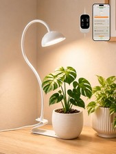 "10W Full Spectrum LED Grow Light for Indoor Plants with Timer  Dimmable