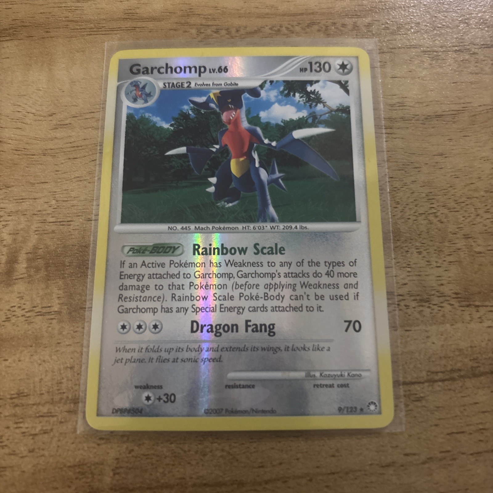 Pokemon Garchomp Reverse Holo Diamond & Pearl Mysterious Treasures 9/123 NM