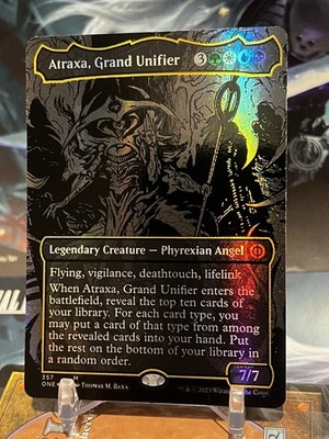 PSA9 Atraxa, Grand Unifier オイルスリック MTG | Atraxa, Grand Unifier (Oil Slick Raised Foil) | 🌟 FOIL