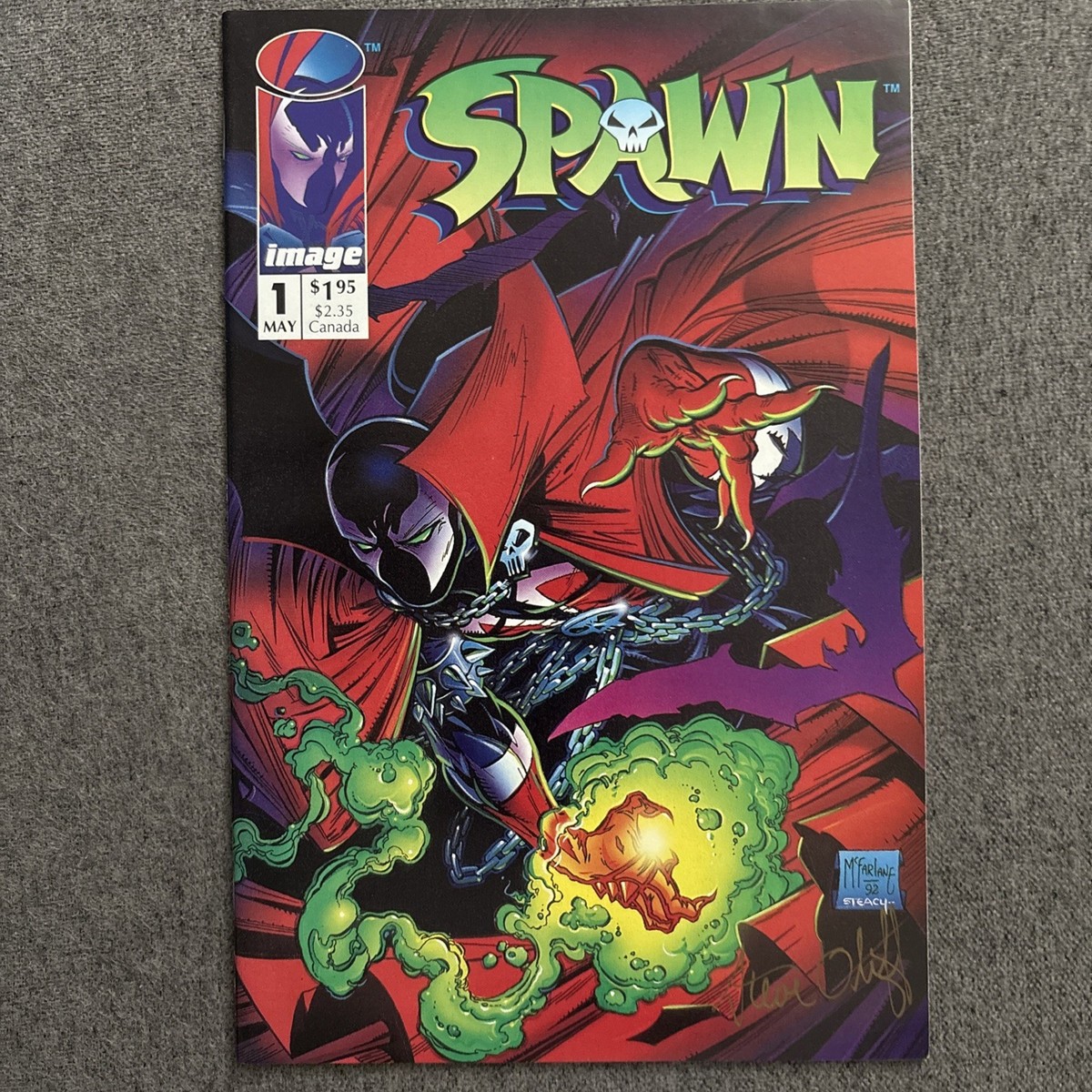 SPAWN #1 Image Comics 1992 First Printing Signed by: Steve Oliff