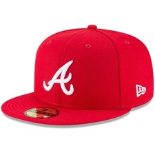 New Atlanta Braves Fitted 59FIFTY Hat Classics Vintage Solid Color Baseball Era