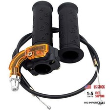 7/8" 22mm Twist Throttle Accelerator Grip and Throttle Cable for 47cc 49cc