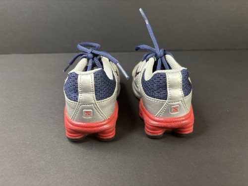 Nike Shox Turb Oh Shoes Toddler Navy Red Silver Size 4.5C - Picture 2 of 7