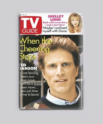 Cheers Ted Danson TV Guide 1993 2''x3'' Fridge MAGNET