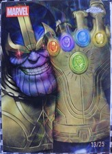 2025 Topps Chrome Marvel Thanos Reflections /25 SSP Case Hit Spiderman Wolverine