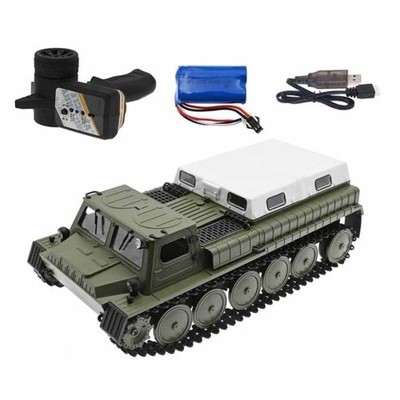 s-idee  WPL-E1 Rc Kettenfahrzeug 1/16 2,4g ca. 5 km/h gepanzertes Rc Auto Led Li