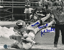 AHMAD RASHAD MINNESOTA VIKINGS MIRACLE AT THE MET BECKETT AUTHENTIC SIGNED 8x10