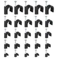 500 Mini Wire Cable Nail Clips, 4/6/8/10/12MM Round Staples Wall Clip 1 Set