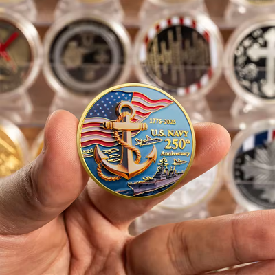 U.S. Navy 1775-2025 250th Anniversary Challenge Coin Military