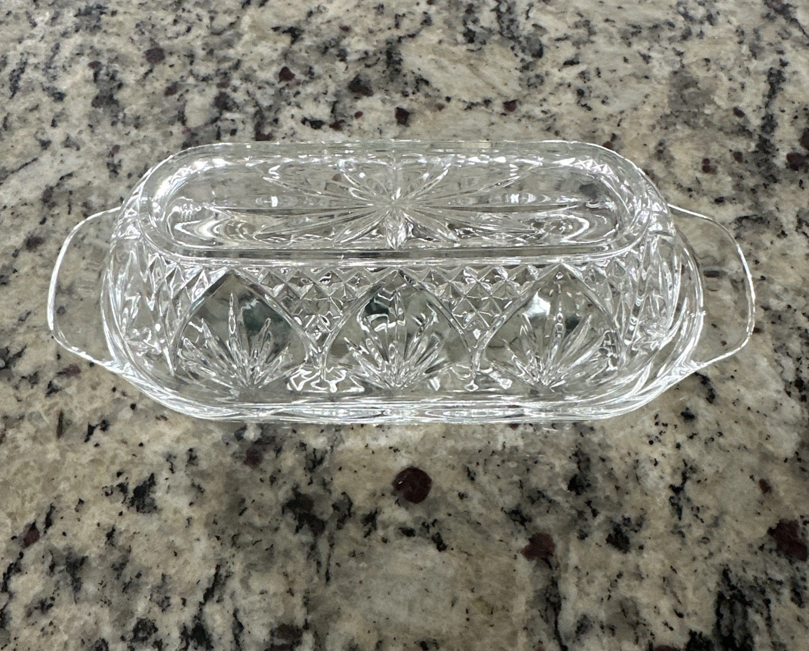 CRISTAL D’ARQUES DURAND COVERED OVAL ¼ LB BUTTER DISH USA