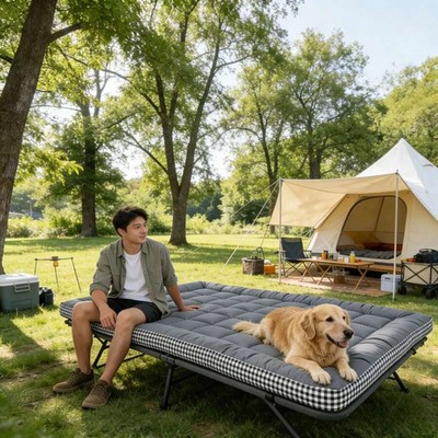 Roll-Up Camping Mattress Futon Floor Pad Travel RVs Home Guests Beds