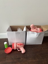 Bubble Guns 7q. Wedding Bubble Guns 32 Holes with Light, Bottles Solution