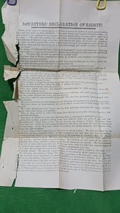 CALIFORNIA SQUATTERS DECLARATION OF RIGHTS