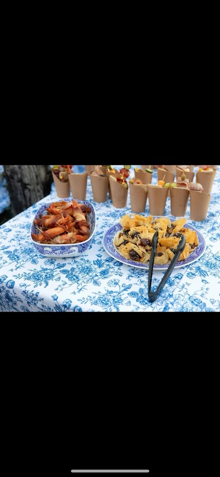 French toile (Poly Print) Table Linen, 120”x156” Banquet - Image 3 of 4