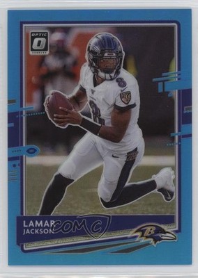 2020 Panini Donruss Optic Aqua Prizm 184/299 Lamar Jackson #11 1rt2