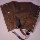 1943 Original WWII US Army M-1938 Dismounted OD-7 Canvas Leggings Size 1R M38 — photo 1