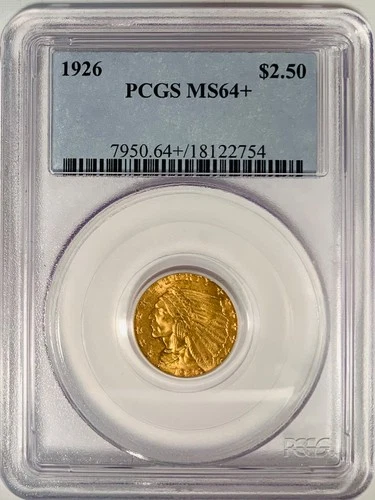 1926 MS64+ PCGS Indian Head Quarter Eagle FREE SHIPPING