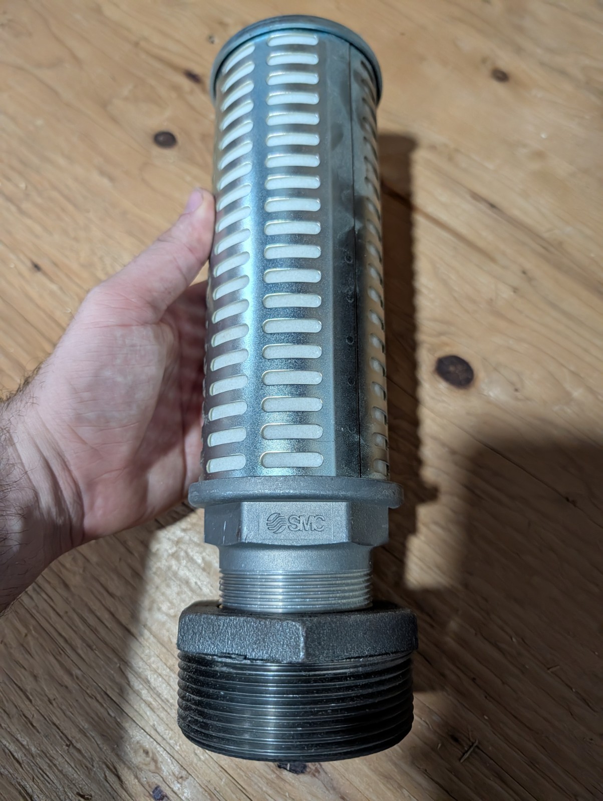 SMC AN900-N20 Pneumatic Silencer Muffler 2" NPT Heavy Duty Exhaust Air Filter