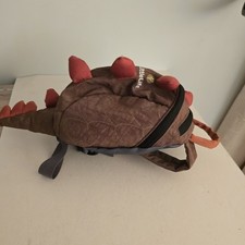 Zaino Ittlelifr marrone a forma di dinosauro per bambini con guinzaglio di sicurezza