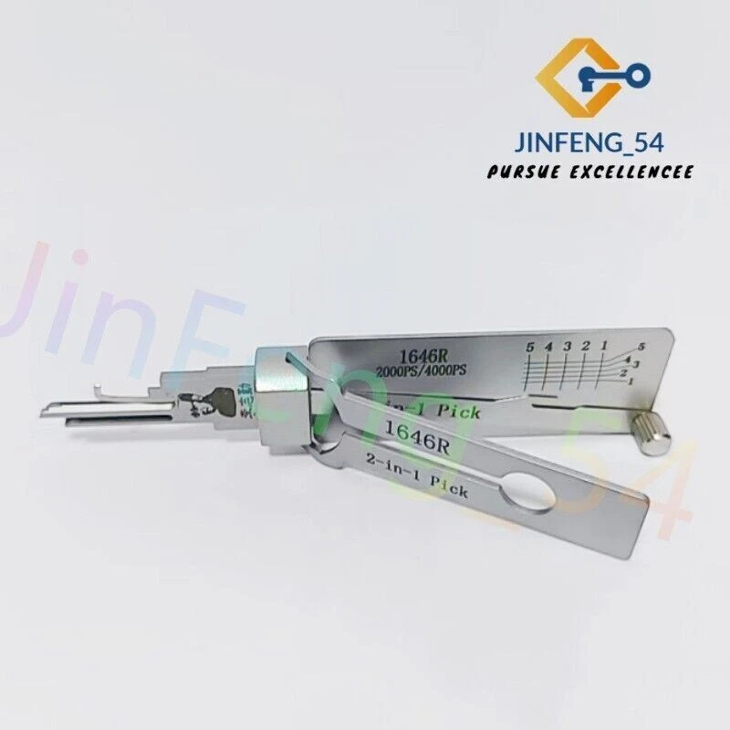 Herramienta Pick Lishi 2 en 1 SC1, SC4, 1646, KW1, KW5, LW4, LW5, AM5, M1/MS2, TOY43AT y más Foto 4 de 4