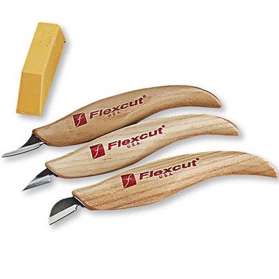 Flexcut 3 Pc. Slim Handle Detail Knife Set