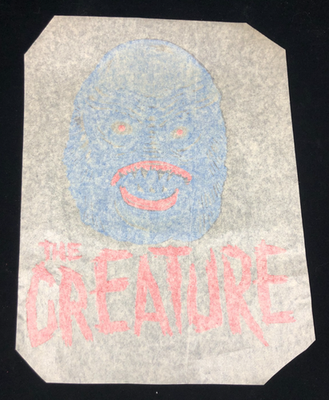 Vintage 1960s Mani-Yack The Creature Iron-on Transfer Decal
