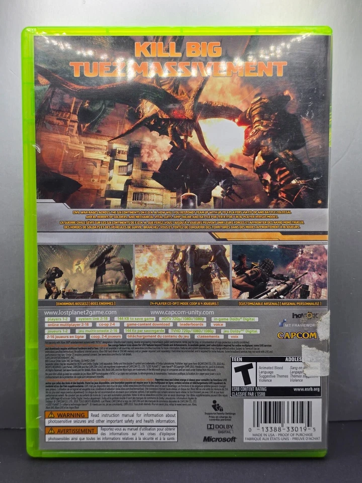 Lost Planet 2 Xbox 360 CIB Complete - Image 3 of 3