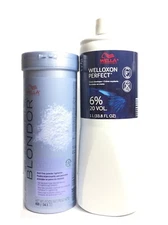 (2 Pack) Wella Blondor Multi Powder Lightener & Dev 6% 20 Vol Duo, 33.8, 14.1 oz