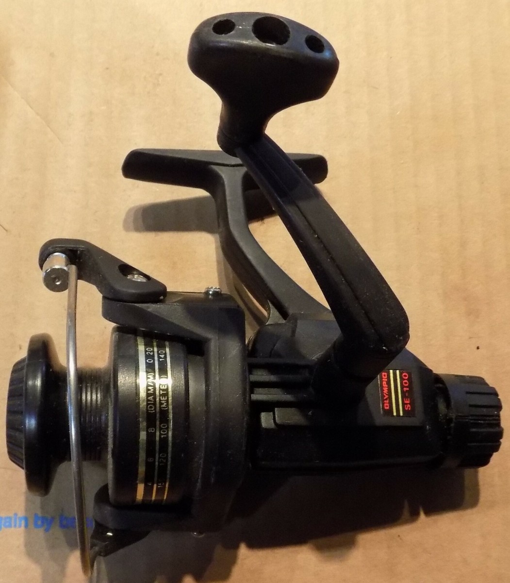 Olympic SE100 3.4:1 4-150 6-120 8-100 Spinning Fishing Reel UNUSED