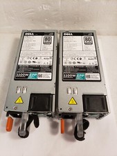 Lot of 2 Dell 1100w 80 Plus Platinum EPP L1100E-Server Power Supplies Tested
