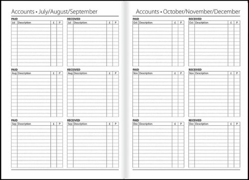 2026 A4 Day A Page Diary Hard Back Office Desk Organiser Full Year Planner - Picture 5 of 10