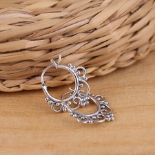 925 Sterling Silver Ethnic Boho Marrakesh Hoops Earrings Gift Boxed
