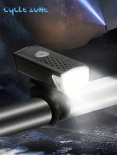 1pc USB Rechargeable Super Bright Bike Headlight for Night Riding - NEW