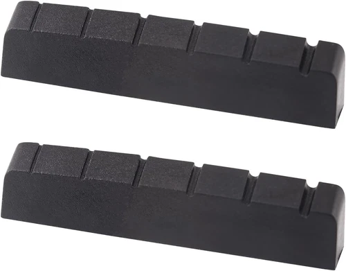 6 String Graphite Guitar Nut Pre-Slotted Top Nut Compatible with Les Paul LP SG 