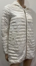 Geox Respira Off White Lightweight Detachable Hood Quilted Puffer Jacket Coat 6