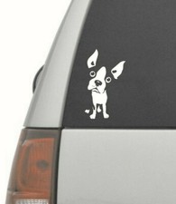 BOSTON TERRIER DOG DECAL 6in X 3.52in