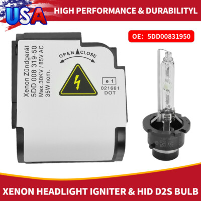 New for Hella 5DD 008 319-50 Xenon Igniter & HID D2S Light Bulb Kit Ignitor Lamp