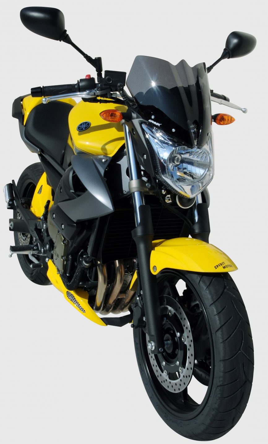 Bulle Sport ERMAX YAMAHA XJ6 N Noir Clair pour réduire les turbulences d'air