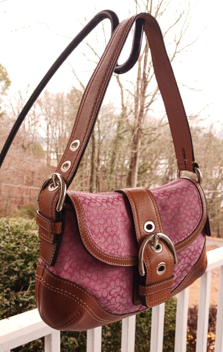 Coach F10925 Vintage Pink Soho Y2K Signature C Canvas Coach F10925 Vintage Pink Soho Y2K Signature C Canvas