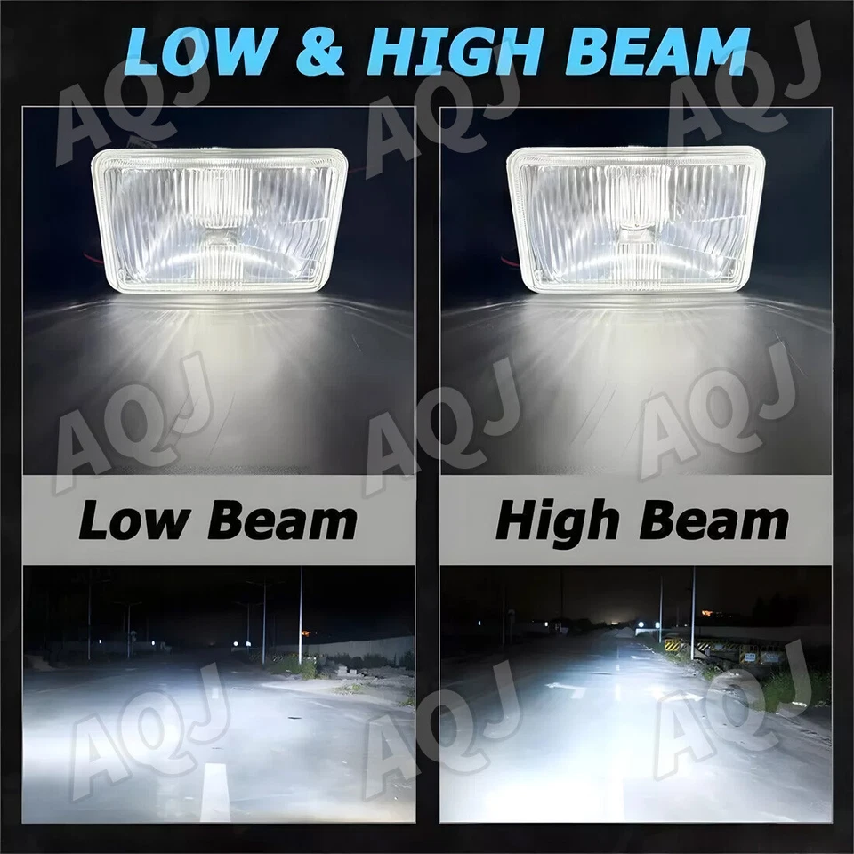 2PCS for Geo Metro 1989-1997 4x6'' inch LED Headlights Sealed High Low Beam DOT Foto 4 de 4