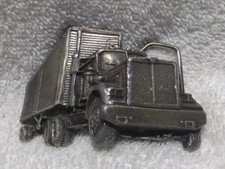 1979 Indiana Metal Craft 3D Semi Truck 18 Wheeler Belt Buckle G93 Great Shape