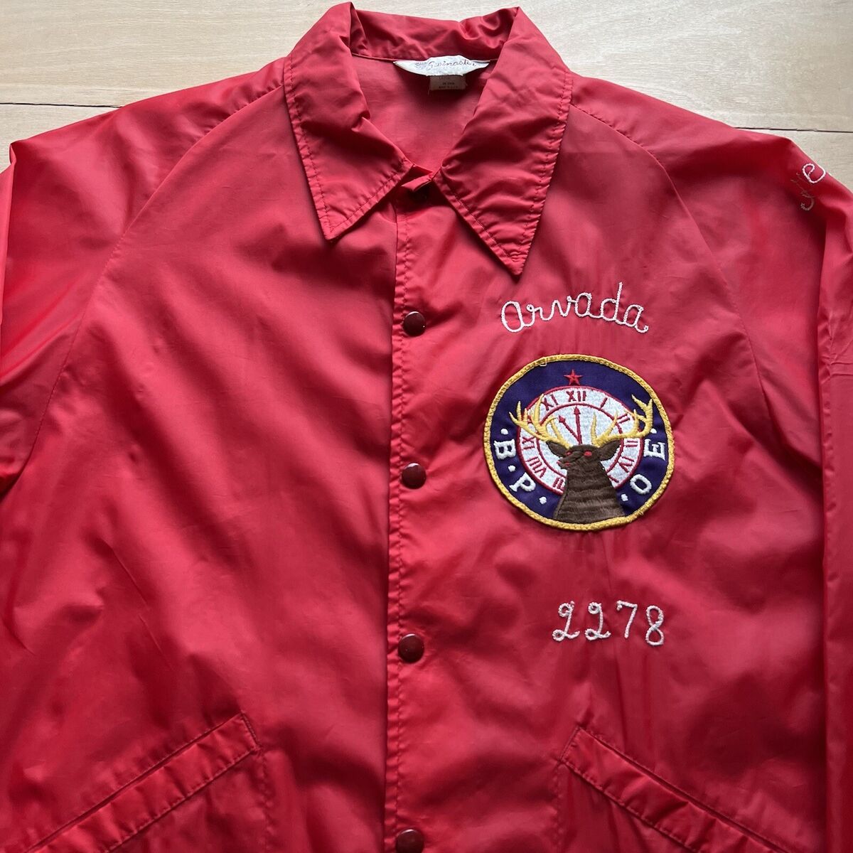 Vintage FFA Coaches Jacket L Red 70s Swingster Workwear Vintage FFA Coaches Jacket L Red 70s Swingster Workwear