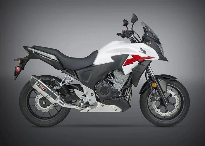 Escape Yoshimura acero inoxidable R77 sin cordones carrera Honda CB500X 2013-2016 Foto 4 de 4