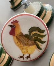 Ganz Bella Casa Drawer Pulls Knobs Lot of 5 Chicken Hen Rooster French Country