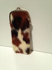 Etui à lunette en peau de chèvre  Vintage  An 70's