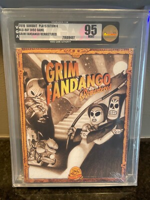Grim Fandango Remastered PS4 - VGA 95 MINT Graded iam8bit
