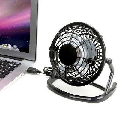 Tragbarer Mini-Schreibtischventilator - USB-betrieben, leise & winkelverstellbar für PC oder Laptop
