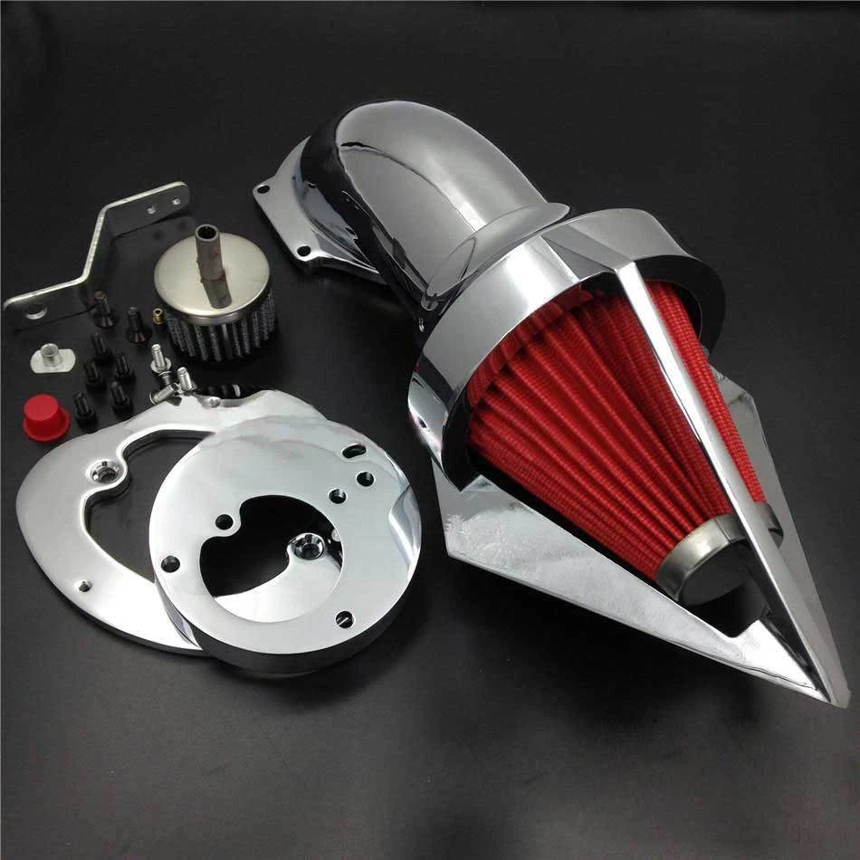 Новый Cone Spike воздухоочиститель фильтр впуска набор K & N для 1986-2012 Honda VTX 1300 - Изображение 4 из 4